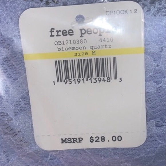 FREE PEOPLE Lacey Looks Bandeau Bluemoon Quartz - Picture 11 of 15